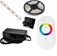 SET 7m RGB LED PÁS 5050 RF DIAĽKOVÉ DOTYKOVÉ DIAĽK