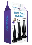 Sada análnych zástrčiek 3 ks Black ToyJoy Sada análnych zástrčiek 3 ks Black ToyJoy