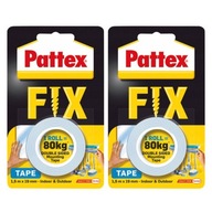 Pattex Fix Obojstranná páska 1,5 m Nosnosť do 80 kg x2 Pattex Fix Obojstranná páska 1,5 m Nosnosť do 80 kg x2