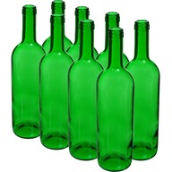 Fľaše na víno 750ml zelené, 8ks, 0,75l Browin Fľaše na víno 750ml zelené, 8ks, 0,75l Browin