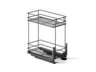 Nákladný kôš, 2 úrovne, 30 cm antracit, plný výsuv Nákladný kôš, 2 úrovne, 30 cm antracit, plný výsuv