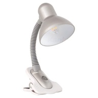 Stolná lampa SUZI striebornej farby s klipom a nastavovaním Stolná lampa SUZI striebornej farby s klipom a nastavovaním