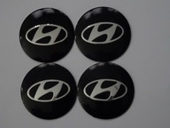 4x hliníkové nálepky na stredové kryty HYUNDAI 56 mm, čierne 4x hliníkové nálepky na stredové kryty HYUNDAI 56 mm, čierne