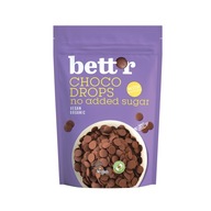 Čokoládové kvapky bez pridaného cukru Bio 200 G - Bett'R