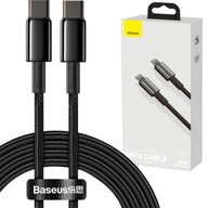 Kábel Baseus Tungsten USB-C/USB-C 5A QC4.0 100W 2m Kábel Baseus Tungsten USB-C/USB-C 5A QC4.0 100W 2m