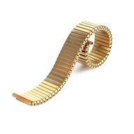 18 mm zlatý rozťahovací náramok na hodinky 18 mm zlatý rozťahovací náramok na hodinky