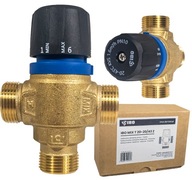 TROJCESTNÝ TERMOSTATICKÝ ZMIEŠAVACÍ VENTIL 3/4" DN20 KVS 1,6 m3/h 20-43° C TROJCESTNÝ TERMOSTATICKÝ ZMIEŠAVACÍ VENTIL 3/4" DN20 KVS 1,6 m3/h 20-43° C