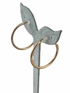 Spony do uší, pozlátené obrúčky, pr. 4 cm c101 Spony do uší, pozlátené obrúčky, pr. 4 cm c101