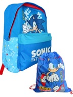 Sada Sonic školského batohu a tašky na topánky