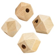 Drevené geometrické korálky DIAMANTY 12x12 10ks Drevené geometrické korálky DIAMANTY 12x12 10ks