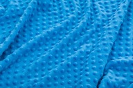 MINKY FLEECE BODKY MODRÁ LÁTKA 380G AZUR MINKY FLEECE BODKY MODRÁ LÁTKA 380G AZUR