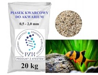 štrkopieskový substrát do akvária, suchý, oplachovaný, 0,5-2,0 mm, certifikát PZH, 20kg štrkopieskový substrát do akvária, suchý, oplachovaný, 0,5-2,0 mm, certifikát PZH, 20kg
