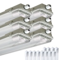 6x LED SVIETIDLO HERMETICKÁ SÚŤAŽ 120 SET