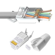 SADA 10 TIENEJ ZÁSTRČKY FTP STP RJ45 cat.6a 7 SADA 10 TIENEJ ZÁSTRČKY FTP STP RJ45 cat.6a 7