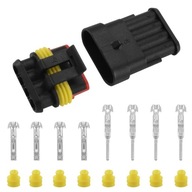 Súprava konektorov Superseal zástrčka + zásuvka 4 PIN 5 súprav Súprava konektorov Superseal zástrčka + zásuvka 4 PIN 5 súprav