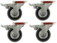 SADA 4 KOLIES OTOČNÉ BRZDA 75MM 200KG SADA 4 KOLIES OTOČNÉ BRZDA 75MM 200KG
