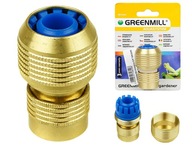 Mosadzná rýchlospojka KONEKTOR pre záhradnú hadicu 3/4" 5/8" Greenmill Mosadzná rýchlospojka KONEKTOR pre záhradnú hadicu 3/4" 5/8" Greenmill