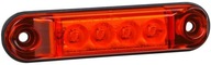 Zadné obrysové LED svetlo, červené, 12/24V Zadné obrysové LED svetlo, červené, 12/24V