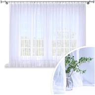 PRIPRAVENÁ ZÁCLONA, BIELY VOIL 400x160 CM ZÁCLONA, ŽABIA ZÁCLONA, PÁSKA NA ZÁCLONU PRIPRAVENÁ ZÁCLONA, BIELY VOIL 400x160 CM ZÁCLONA, ŽABIA ZÁCLONA, PÁSKA NA ZÁCLONU