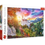 Puzzle 500 Pohľad na zámok Neuschwanstein 37427 Puzzle 500 Pohľad na zámok Neuschwanstein 37427