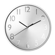 Nástenné hodiny 30 cm Classic Silver Round Loft Nástenné hodiny 30 cm Classic Silver Round Loft