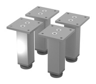4 x HLINÍKOVÁ NÁBYTKOVÁ NOHA 100 MM ALU NASTAVITEĽNÁ 4 x HLINÍKOVÁ NÁBYTKOVÁ NOHA 100 MM ALU NASTAVITEĽNÁ