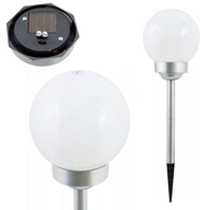 GUĽOVÉ SOLÁRNE LAMPY CHROMOVÉ ZÁHRADNÉ LAMPY 2 LED GUĽOVÉ SOLÁRNE LAMPY CHROMOVÉ ZÁHRADNÉ LAMPY 2 LED
