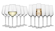KROSNO POHÁRE NA ŠAMPANSKÉ 180ml A VÍNO 390ml KROSNO POHÁRE NA ŠAMPANSKÉ 180ml A VÍNO 390ml