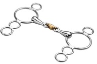 Pessoa START snaffle blok, plný blok, dvojkĺbový, medený konektor Pessoa START snaffle blok, plný blok, dvojkĺbový, medený konektor