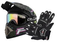 ĽAHKÁ PRILBA ENDURO QUAD XL KRÍŽOVÁ PRILBA + OKULIARE + RUKAVICE ĽAHKÁ PRILBA ENDURO QUAD XL KRÍŽOVÁ PRILBA + OKULIARE + RUKAVICE