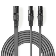 XLR wt - 2x gm 1,5m Nedis mikrofónový kábel XLR wt - 2x gm 1,5m Nedis mikrofónový kábel