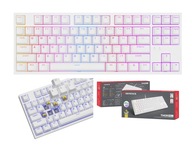 Genesis Thor 404 TKL White Mechanická klávesnica Gateron Yellow PRO White Genesis Thor 404 TKL White Mechanická klávesnica Gateron Yellow PRO White