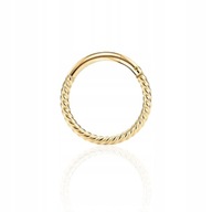 Gold Clicker Circle Steel Ch. 316L Helix 1,2/12