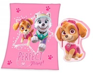 PAW PATROL Fleecová deka + vankúš Skye Skaj PAW PATROL Fleecová deka + vankúš Skye Skaj