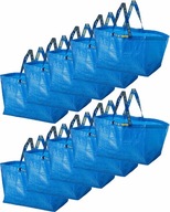 Nákupná taška veľká modrá 71L SET 10 ks
