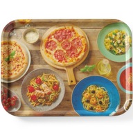 Protišmykový podnos na servírovanie chutnej pizze