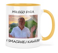 HRNČEK, ŽLTÝ INTERIÉR, VZORY MAKŁOWICZ, DARČEK HRNČEK, ŽLTÝ INTERIÉR, VZORY MAKŁOWICZ, DARČEK