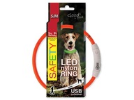 DOG FANTASY LED obojok, čelenka, 45 cm, červený DOG FANTASY LED obojok, čelenka, 45 cm, červený