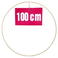 ZLATÝ MATNÝ lapač snov/makramé obruč 100cm ZLATÝ MATNÝ lapač snov/makramé obruč 100cm