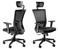 Ergonická UNIQU čierna ergonomická pracovná stolička