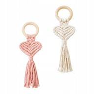 2ks Macrame Peňaženka Obrúsky Farmhouse Tkané obrúsky 2ks Macrame Peňaženka Obrúsky Farmhouse Tkané obrúsky
