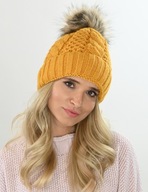 Zimná čiapka s brmbolcom na fleece vlne, FARBA 17 Zimná čiapka s brmbolcom na fleece vlne, FARBA 17