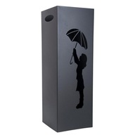 Stojan na dáždniky, kovový vzor 2, čierny LOFT