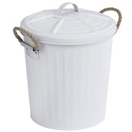 Biely odpadkový kôš s retro vekom 6 l wenko