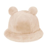Čiapka bucket hat s béžovými kožušinovými ušami Čiapka bucket hat s béžovými kožušinovými ušami
