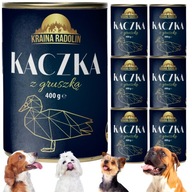 Kraina Radolin Kačica s hruškou 6x 400g 80% mäsové mokré krmivo pre alergikov
