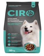 CIRO suché krmivo pre psov s hovädzím mäsom pre dospelých psov 30% Mäso 10 kg CIRO suché krmivo pre psov s hovädzím mäsom pre dospelých psov 30% Mäso 10 kg