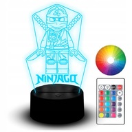 LEGO NINJAGO 3D LED NOČNÁ LAMPA DARČEK NÁZOV LEGO NINJAGO LED NOČNÁ LAMPA