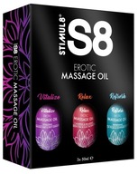 Sada 3 masážnych olejov - S8 Erotic Massage Oil Sada 3 masážnych olejov - S8 Erotic Massage Oil