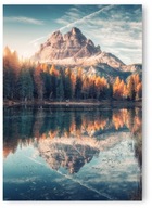 LAKE MOUNTAIN FOREST plagát B2 50x70cm obraz #185